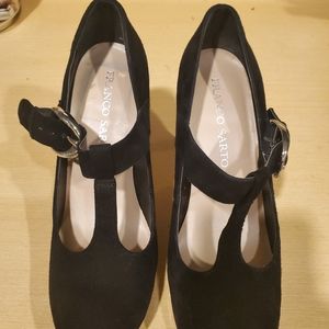 Fraco Sarto Nalia Black Suede Heels size 6.5
